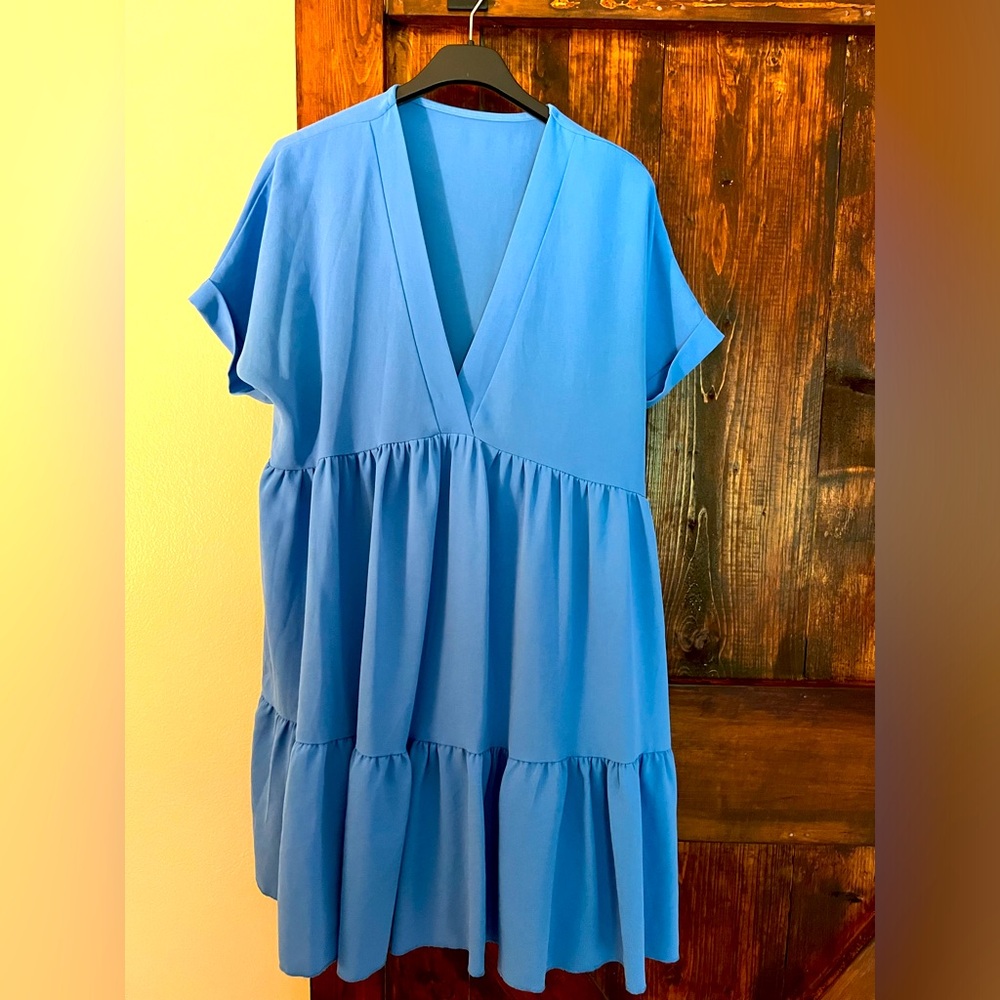 Blue Babydoll Dress